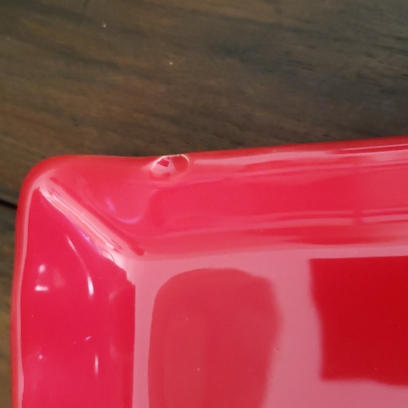 Maioliche Jessica Red Serving Tray Platter Made in Italy - Picture 2 of 4